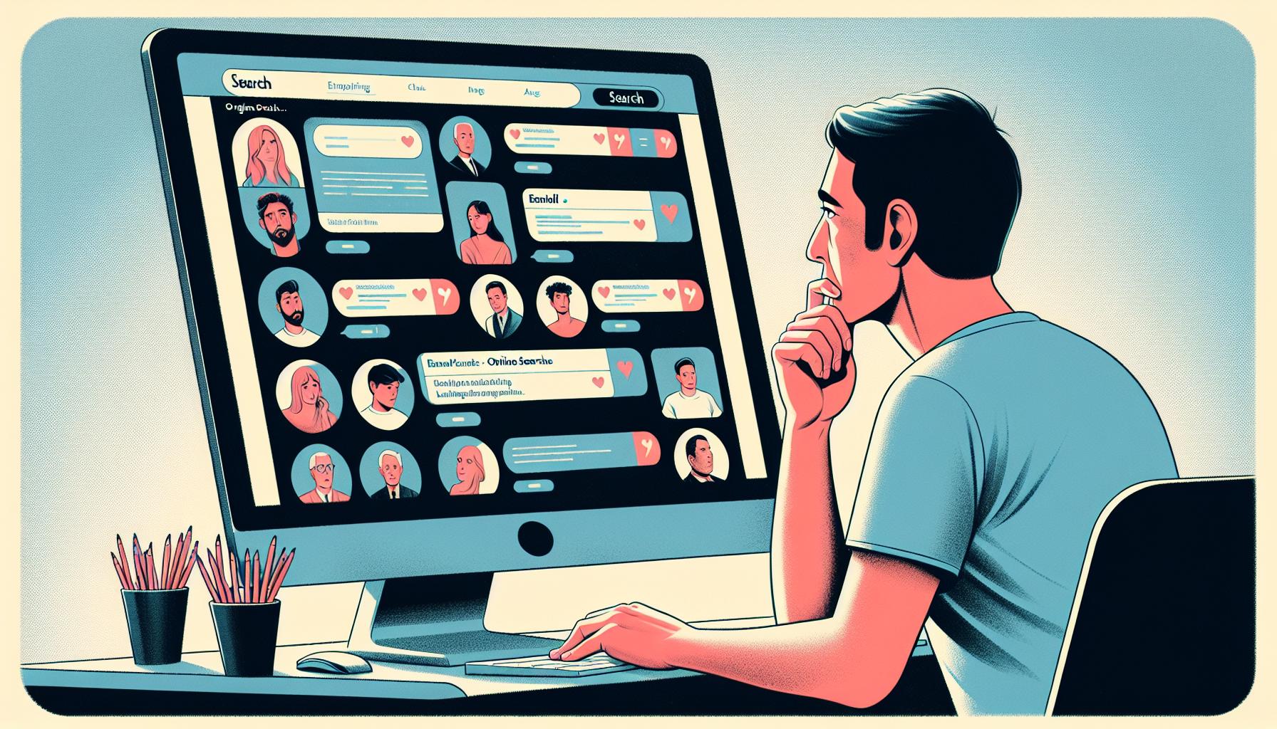 Understanding Online Dating Email Searches