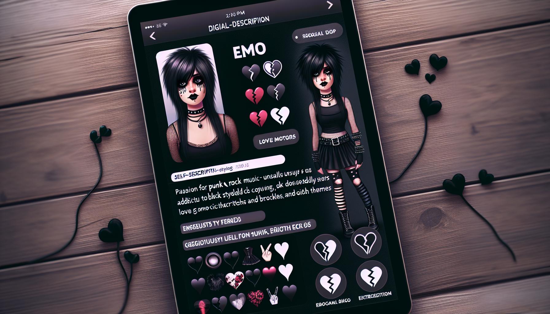 Exploring Profile Tips for Emo Daters